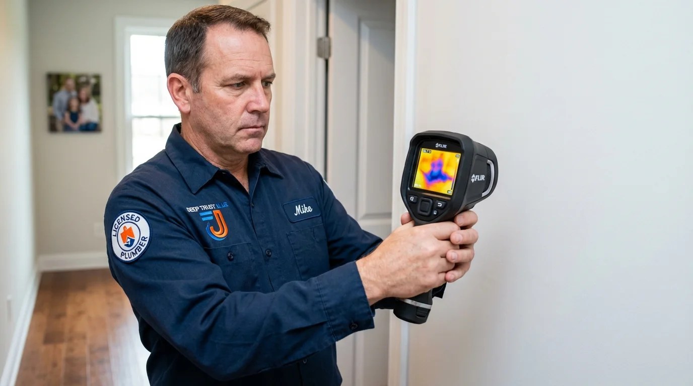 Thermal imaging leak detection by Johns Plumbing LLC in Quinnesec